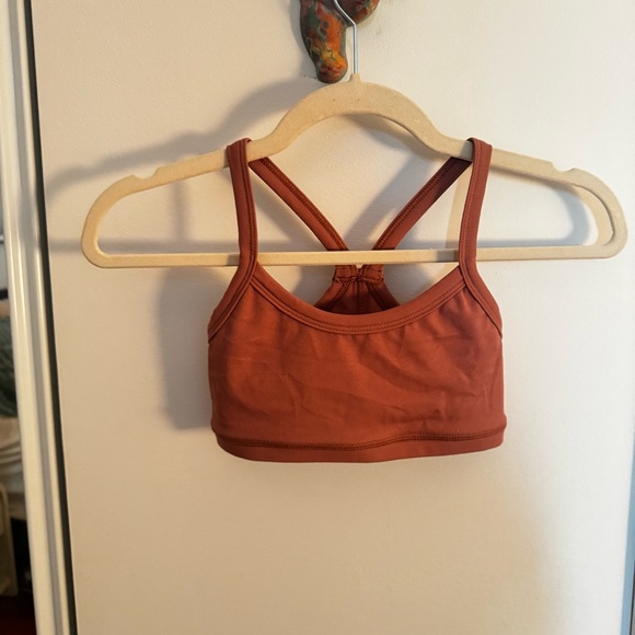 MORGAN STEWART SPORT mauve / rust sports bra - Picture 2 of 5
